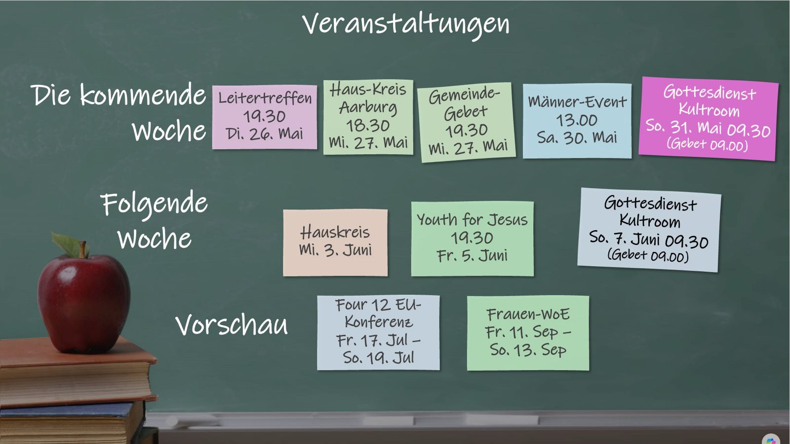 Veranstaltungen 24.05.2026